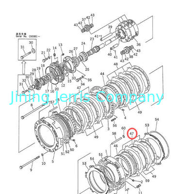 Komatsu D135 D155 Bulldozer transmission box clutch disc 19M-15-12721