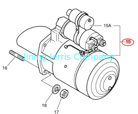 Doosan DX140 DX200 DX225 DL200W Excavator Original Starter Parts 300516-00041B Starter