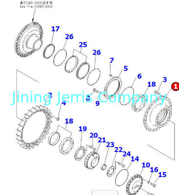 Construction Machinery Parts Bulldozer Spare Parts KOMATSU Parts D375A Final drive Hub 195-27-34111