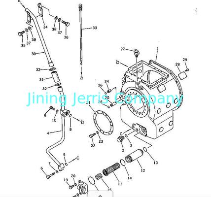 Komatsu D65P-8 D65A-8 transmission box bulldozer gearbox 144-15-00018 144-15-00019 144-15-00020