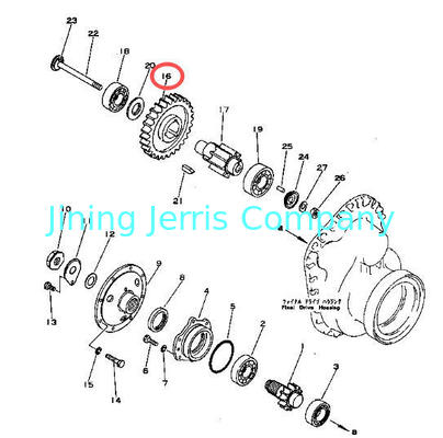 Bulldozer Spare Parts Final Drive Teeth Gear 131-27-61310 for KOMATSU D50A D50P D53A D53P