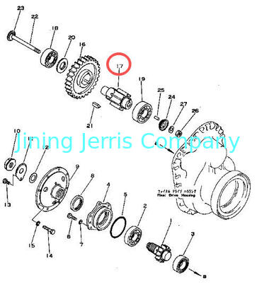 Bulldozer Spare Parts Final Drive Teeth Pinion 131-27-61410 for KOMATSU D50A D50P D53A D53P