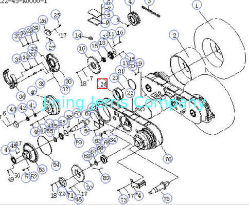looking for Shantui SG18-3 grader bushing part number 222-45-00003